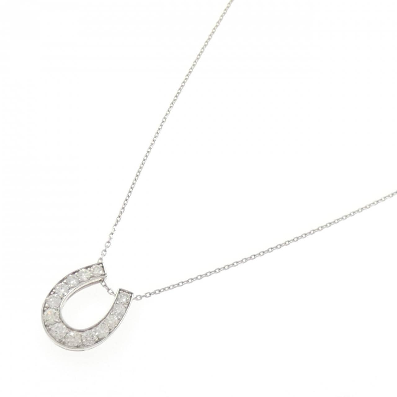 PT950/PT850 ホースシュー ダイヤモンド ネックレス 1.00CT