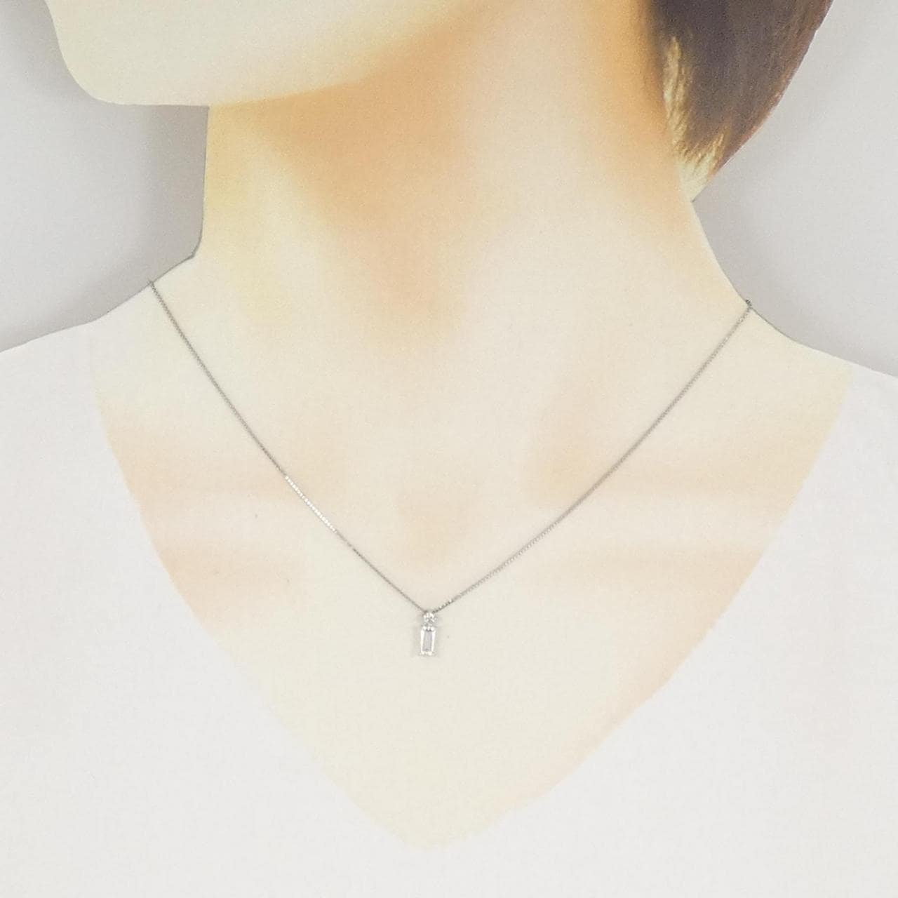 PT900/PT850 ダイヤモンド ネックレス 0.36CT