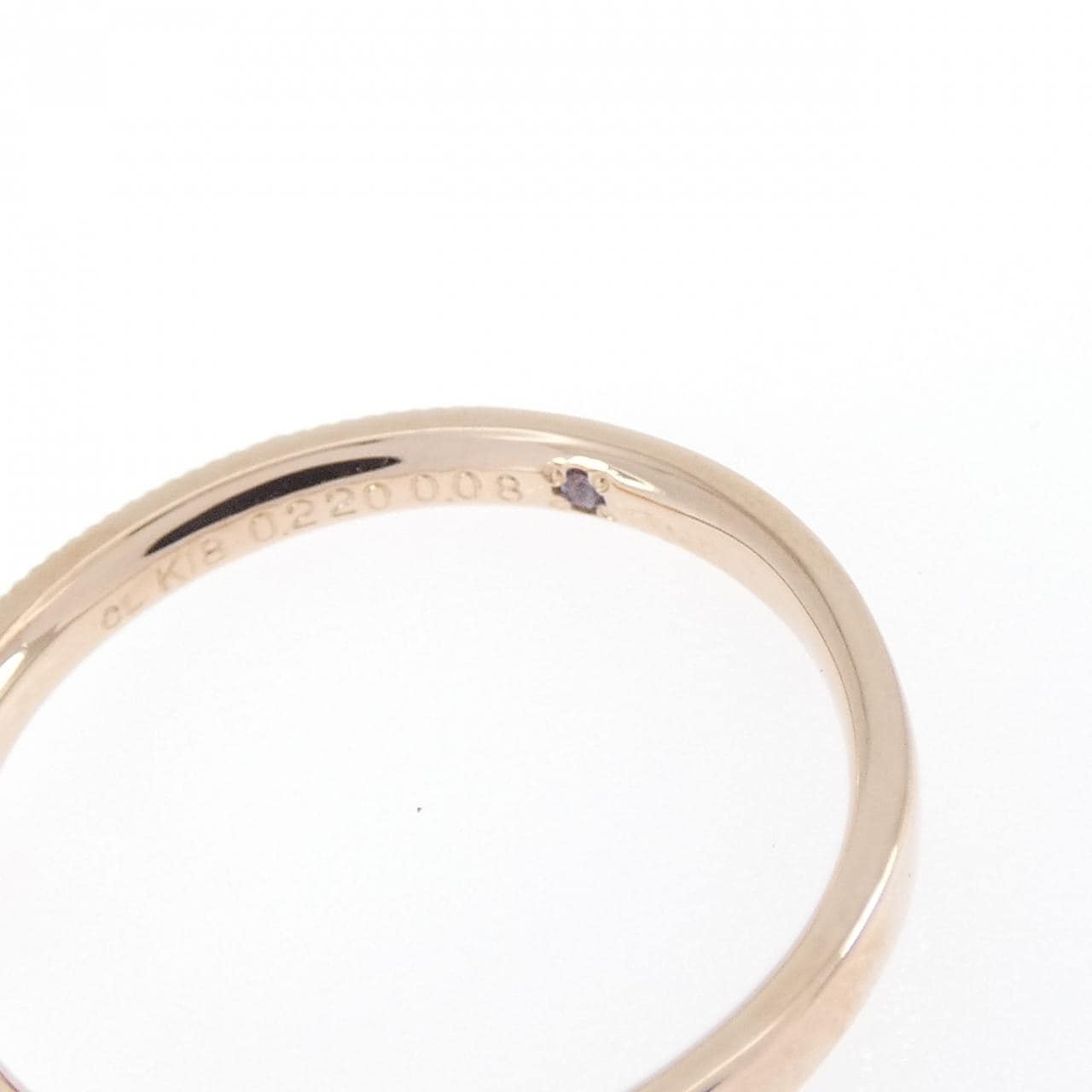K18PG ダイヤモンド リング 0.220CT