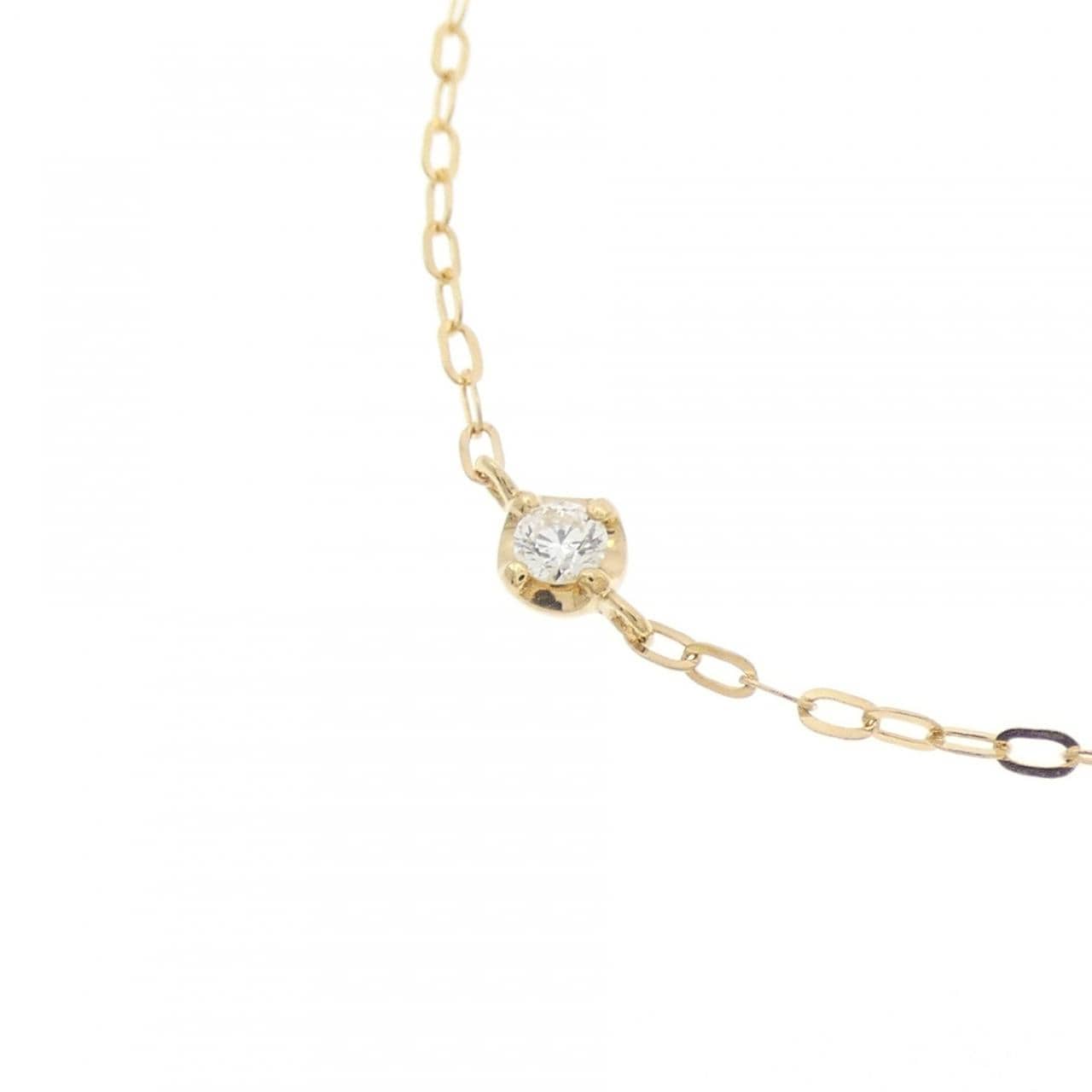 K18YG ダイヤモンド ネックレス 0.09CT