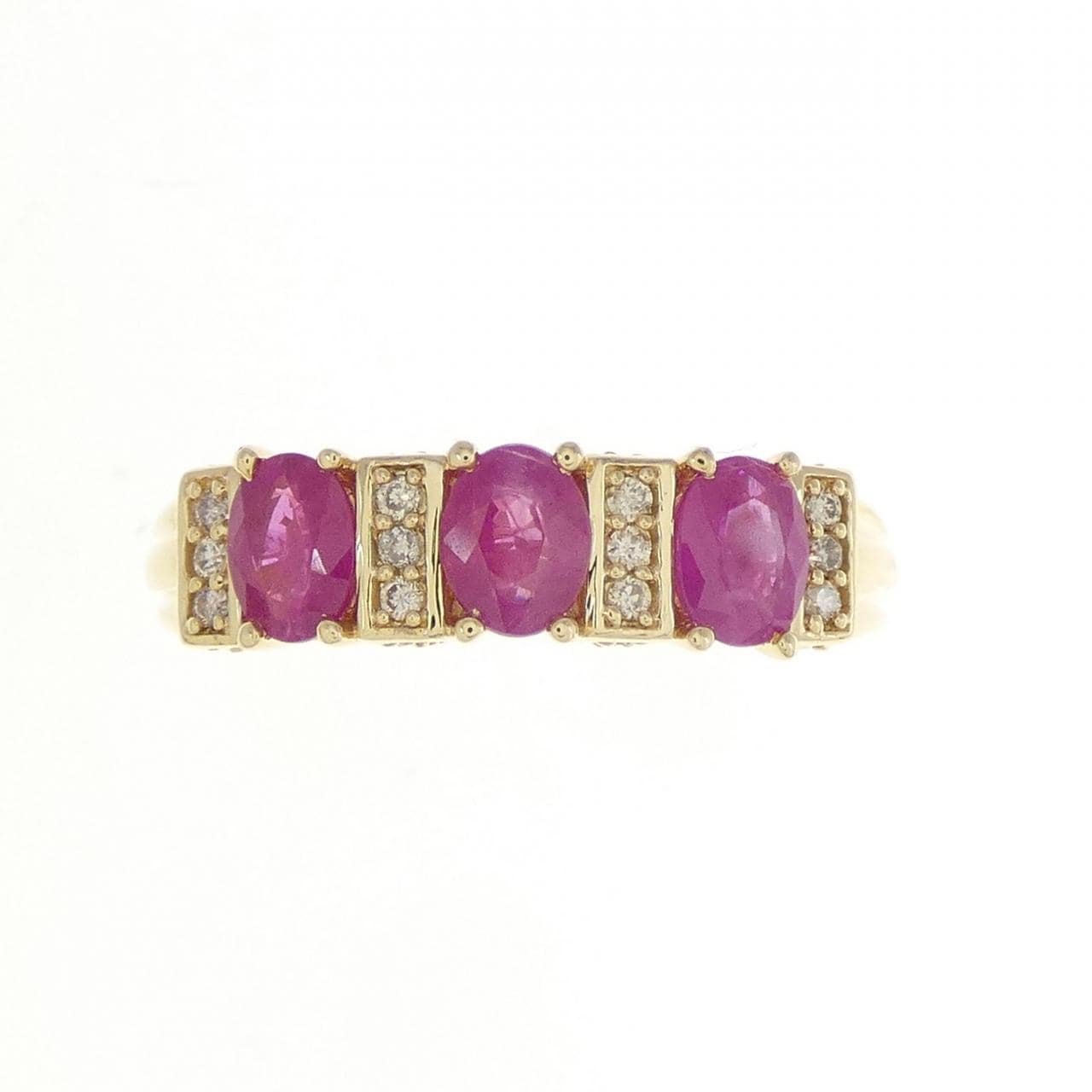 K18YG Ruby Ring 0.90CT