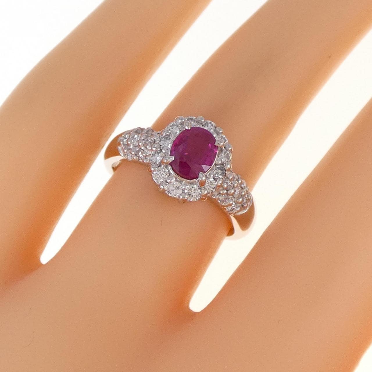 PT ルビー リング 0.70CT