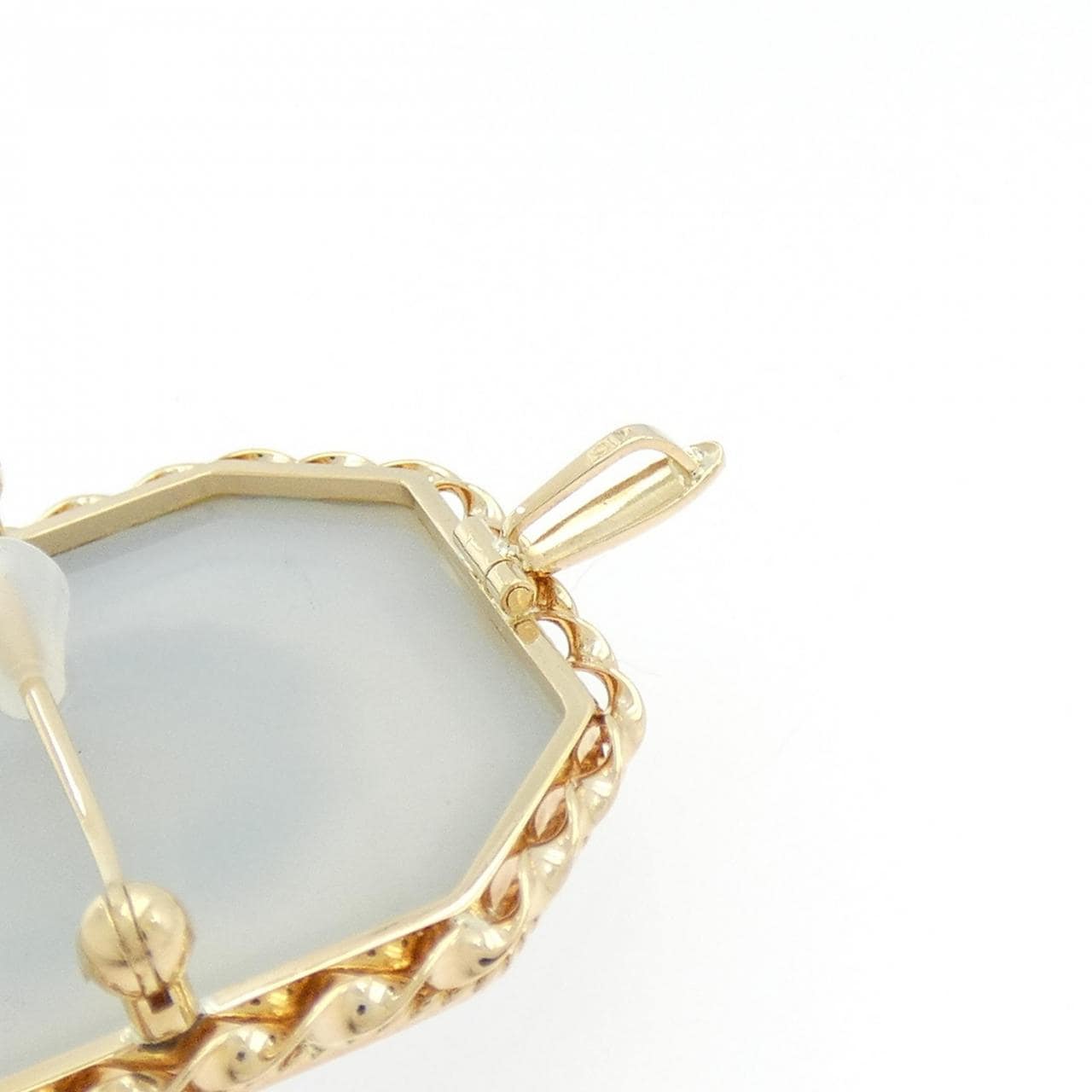 K18YG メノウカメオ ペンダント