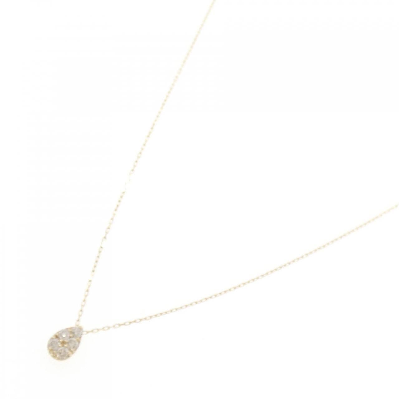 【新品】K10YG ダイヤモンド ネックレス 0.10CT