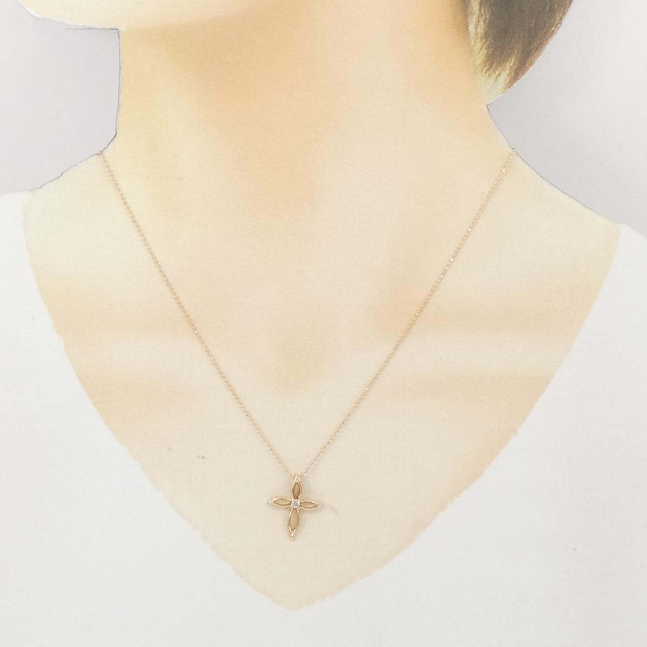 ギンザ タナカ ダイヤモンド ネックレス 0.05CT