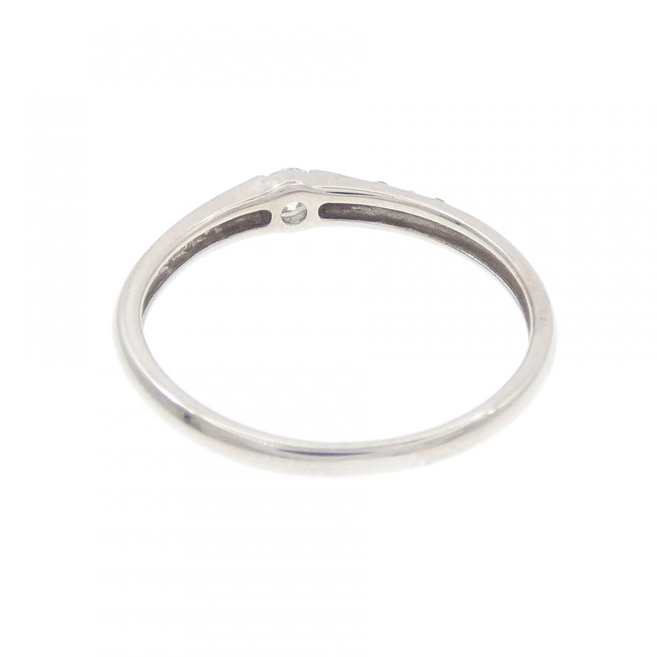 K14WG ダイヤモンド リング 0.10CT