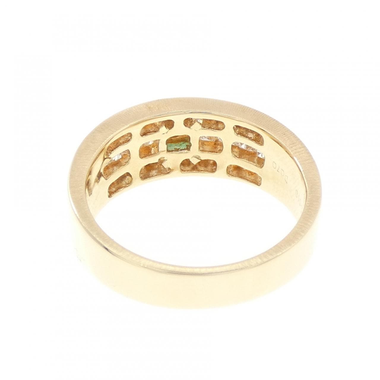 K18YG エメラルド リング 0.18CT