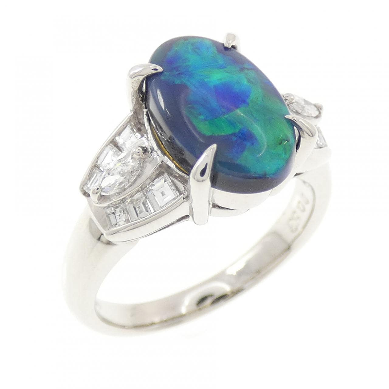 PT900 ブラックオパール リング 2.57CT