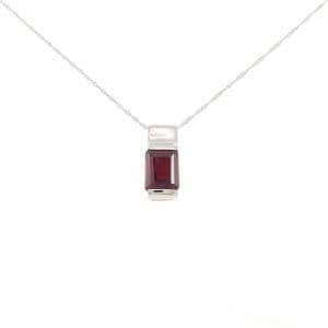 PT900/PT850 ガーネット ネックレス 1.65CT