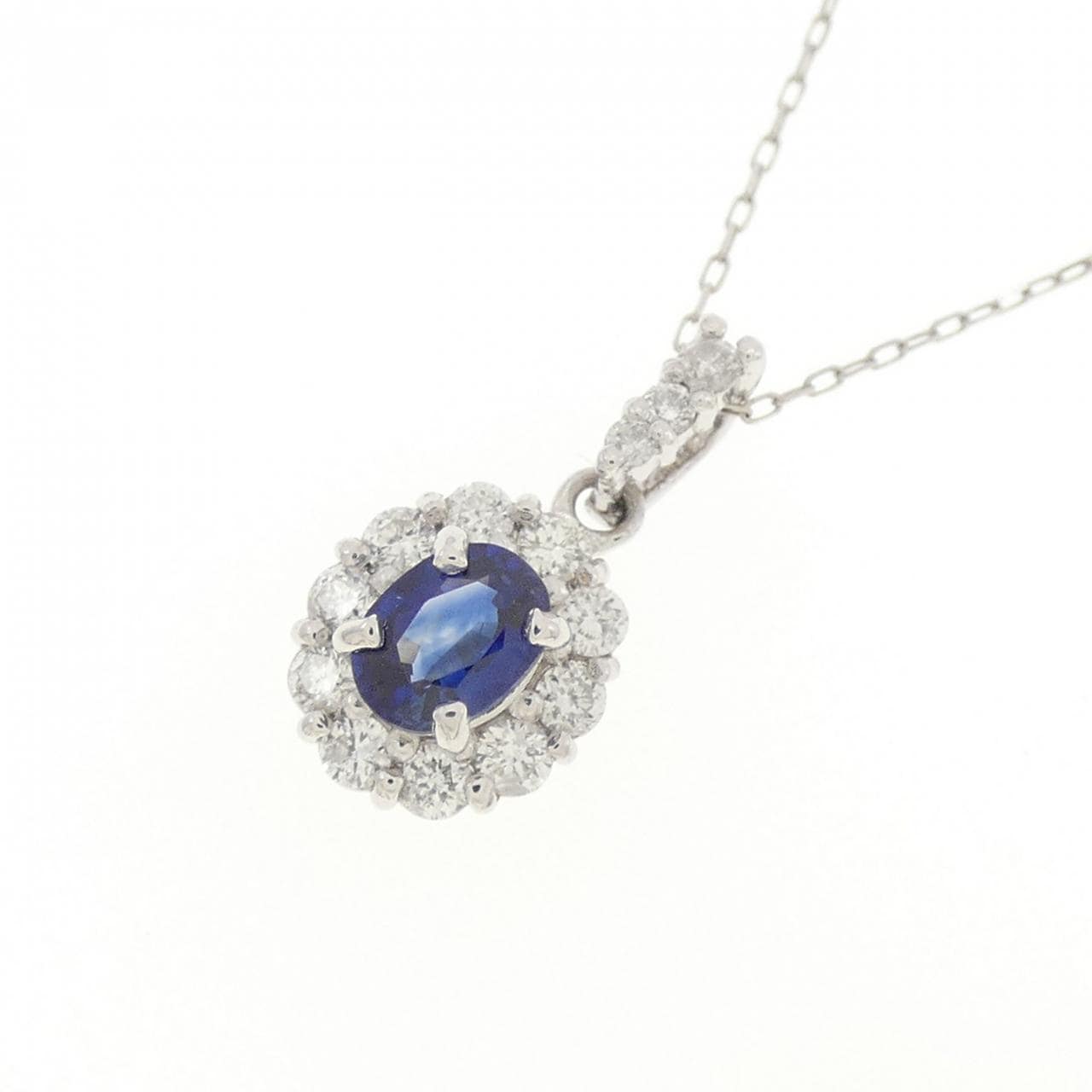 【新品】PT900 サファイヤ ネックレス 0.31CT