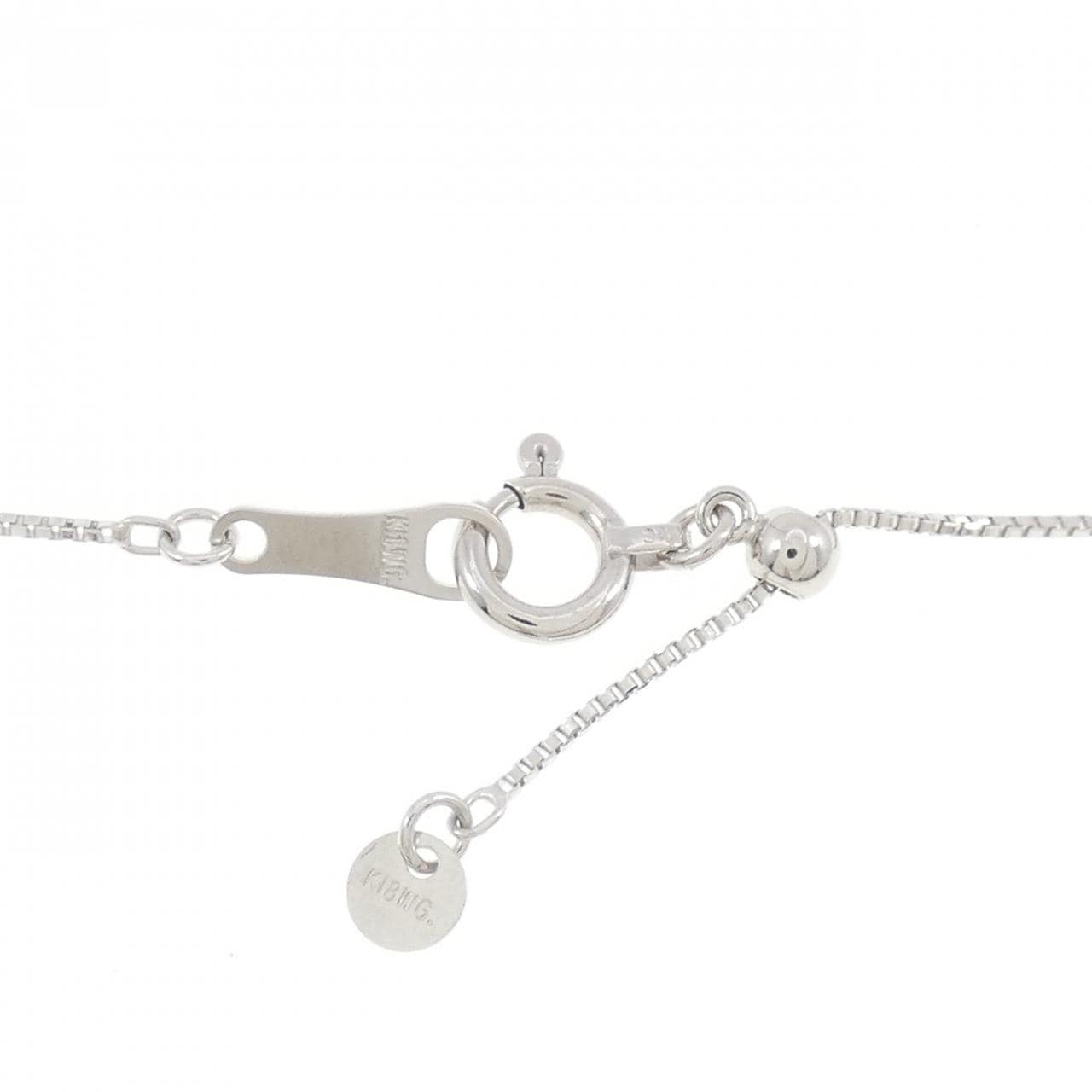 K18WG ダイヤモンド ネックレス 0.37CT