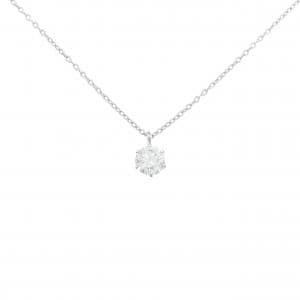 PT900/PT850 ソリティア ダイヤモンド ネックレス 0.337CT