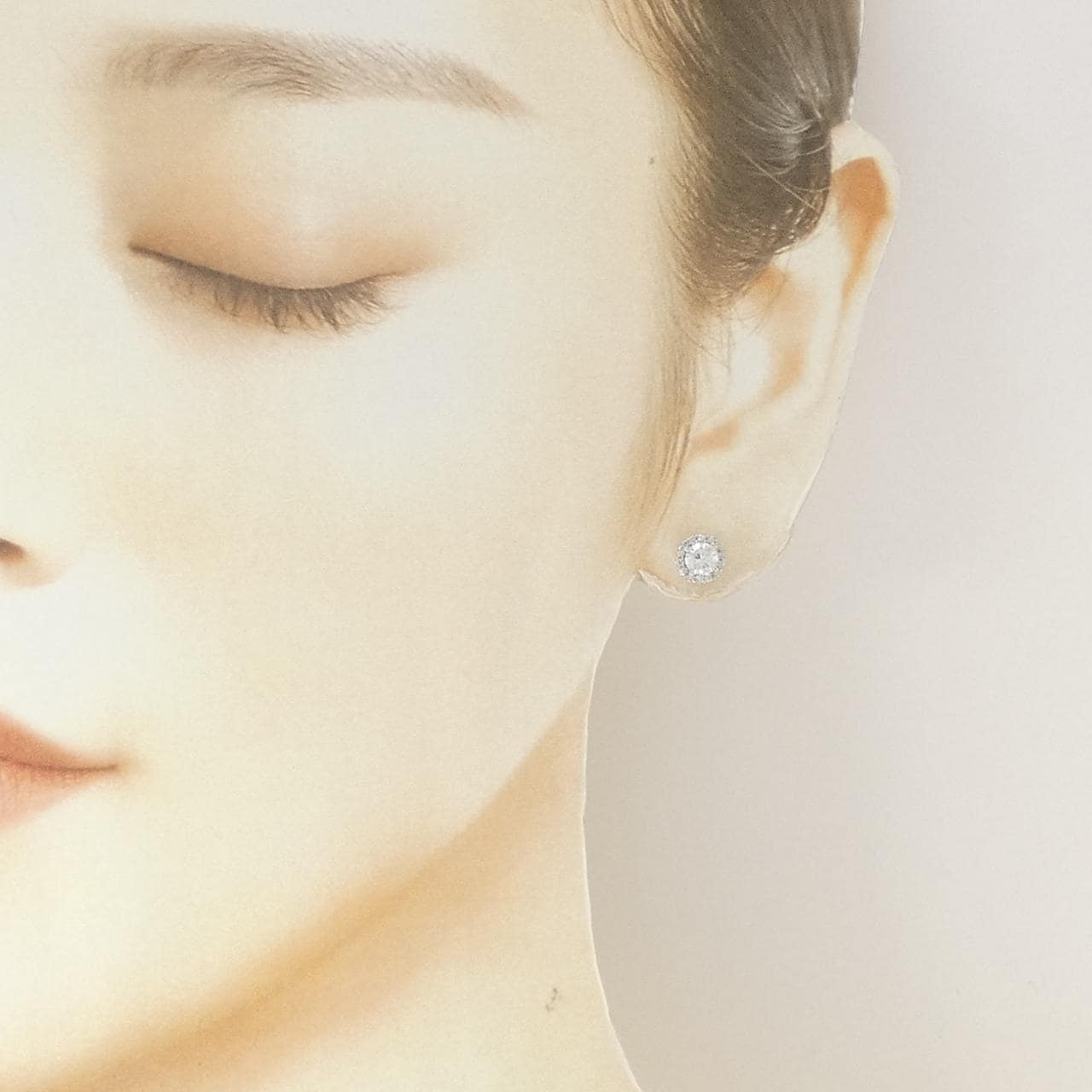 【リメイク】PT900/ST ダイヤモンド ピアス 0.325CT 0.331CT E VS1-2 EXT-VG