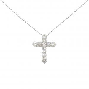 PT900/PT850 クロス ダイヤモンド ネックレス 1.00CT