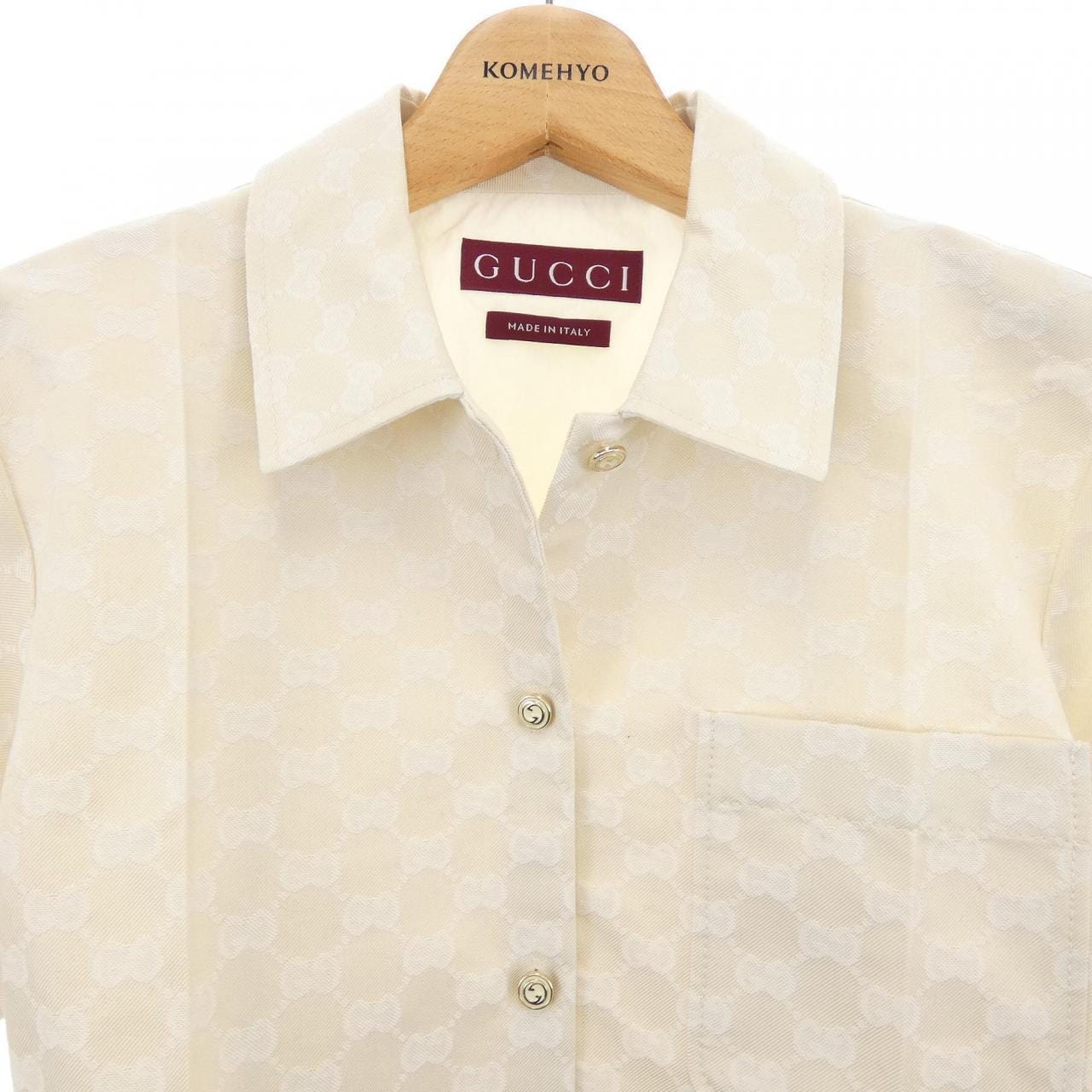 グッチ GUCCI GGコットンギャバジンシャツ 784901 ZAQUK S／Sシャツ