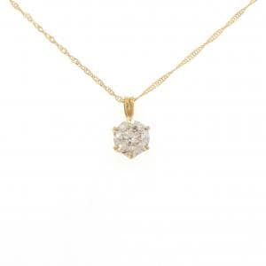 K24YG ソリティア ダイヤモンド ネックレス 1.5CT