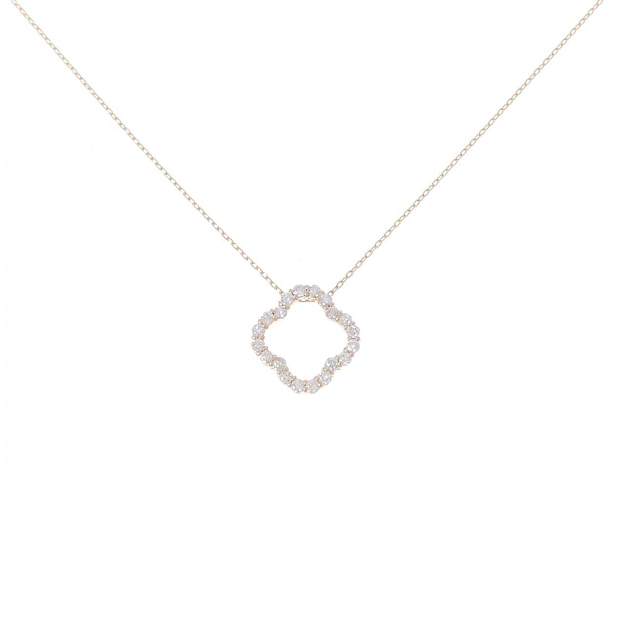 K18PG ダイヤモンド ネックレス 0.20CT