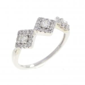 K18WG ダイヤモンド リング 0.39CT