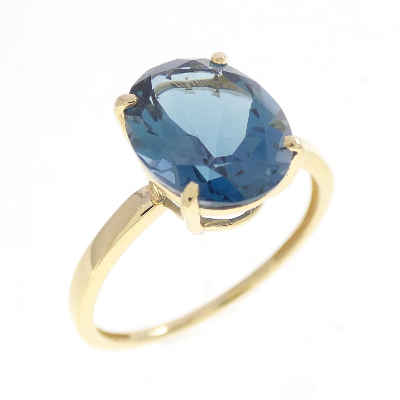 K18YG ブルートパーズ リング 2.50CT