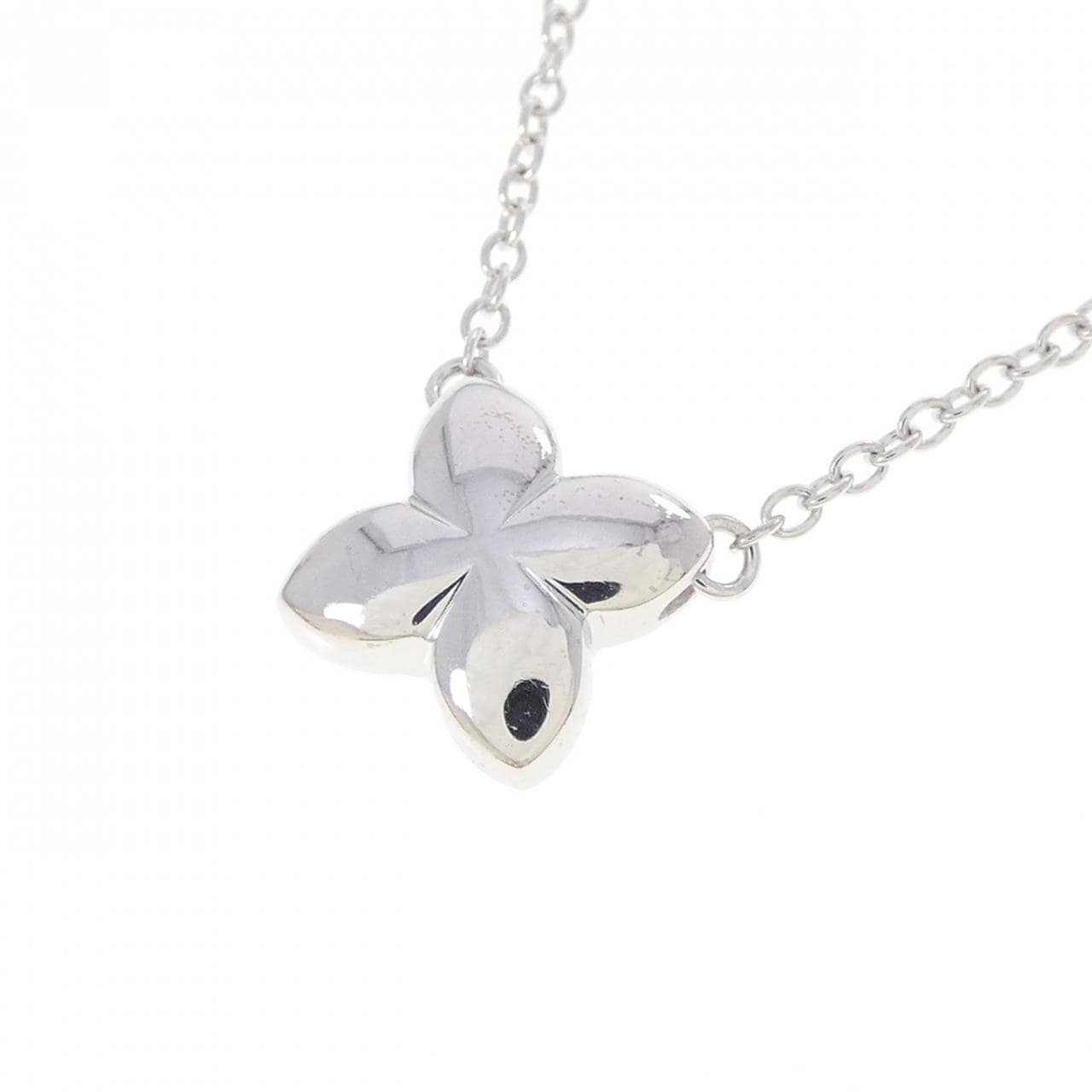 K18WG ダイヤモンド ネックレス 0.05CT