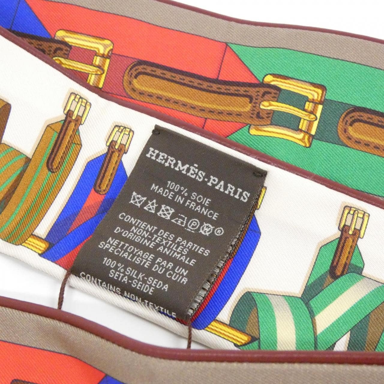 エルメス LES SANGLES FOREVER ツイリー 064244S スカーフ