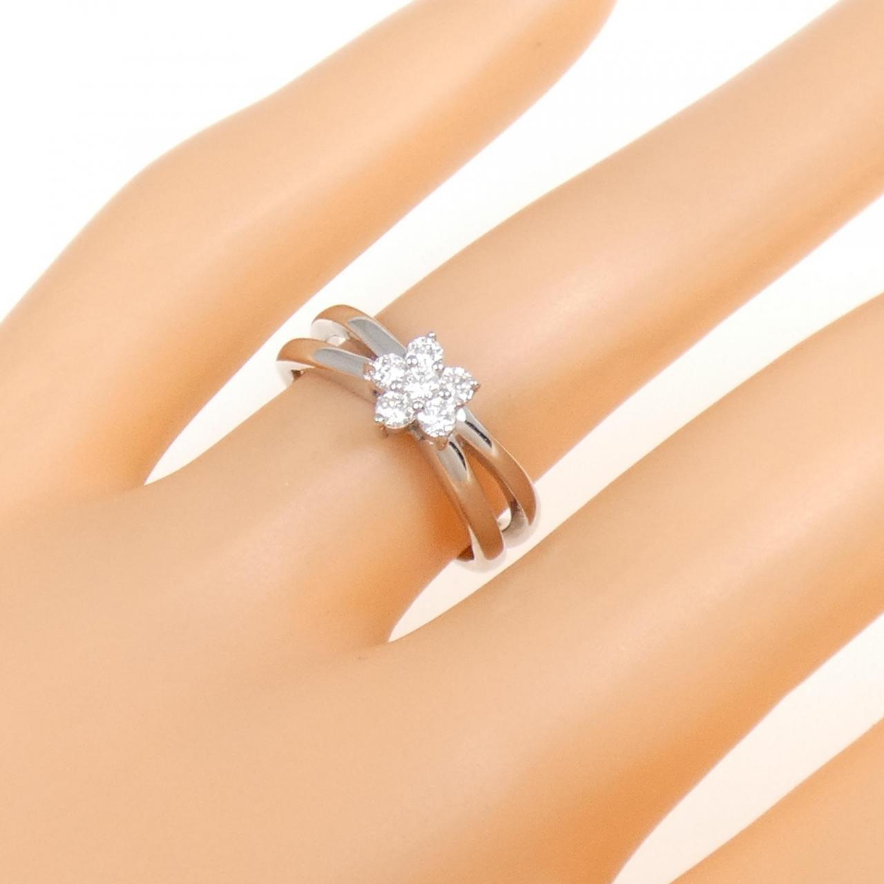 PT フラワー ダイヤモンド リング 0.23CT