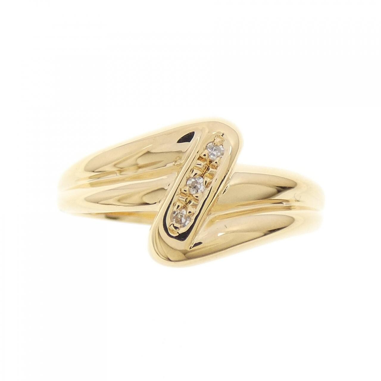 K18YG Diamond ring