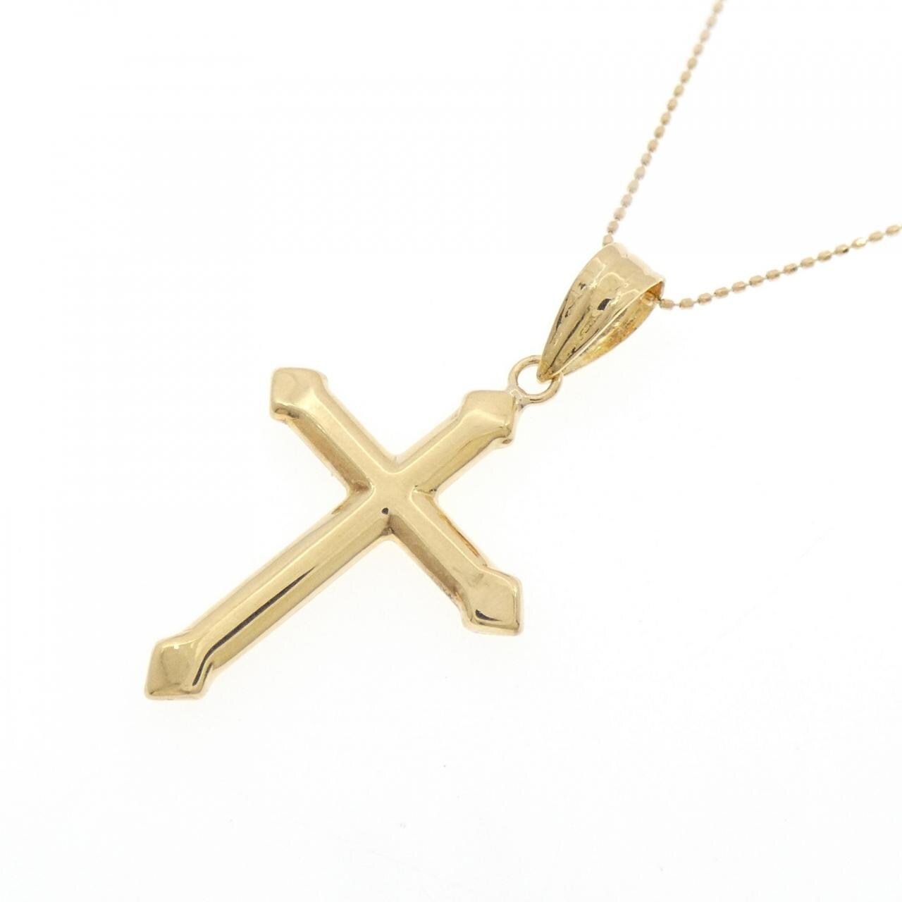 K18YG クロス ネックレス