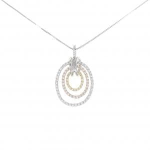 K18スリーカラー ダイヤモンド ネックレス 0.47CT