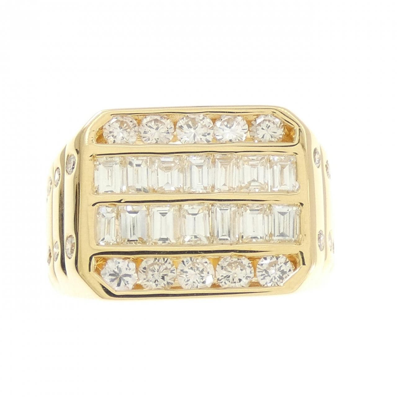 K18YG ダイヤモンド リング 1.75CT