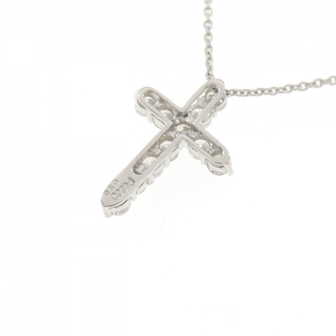 PT900/PT850 クロス ダイヤモンド ネックレス 0.50CT