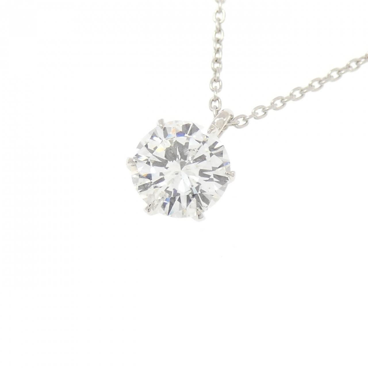 【リメイク】PT900/PT850 ダイヤモンド ネックレス 1.147CT G I1 VG