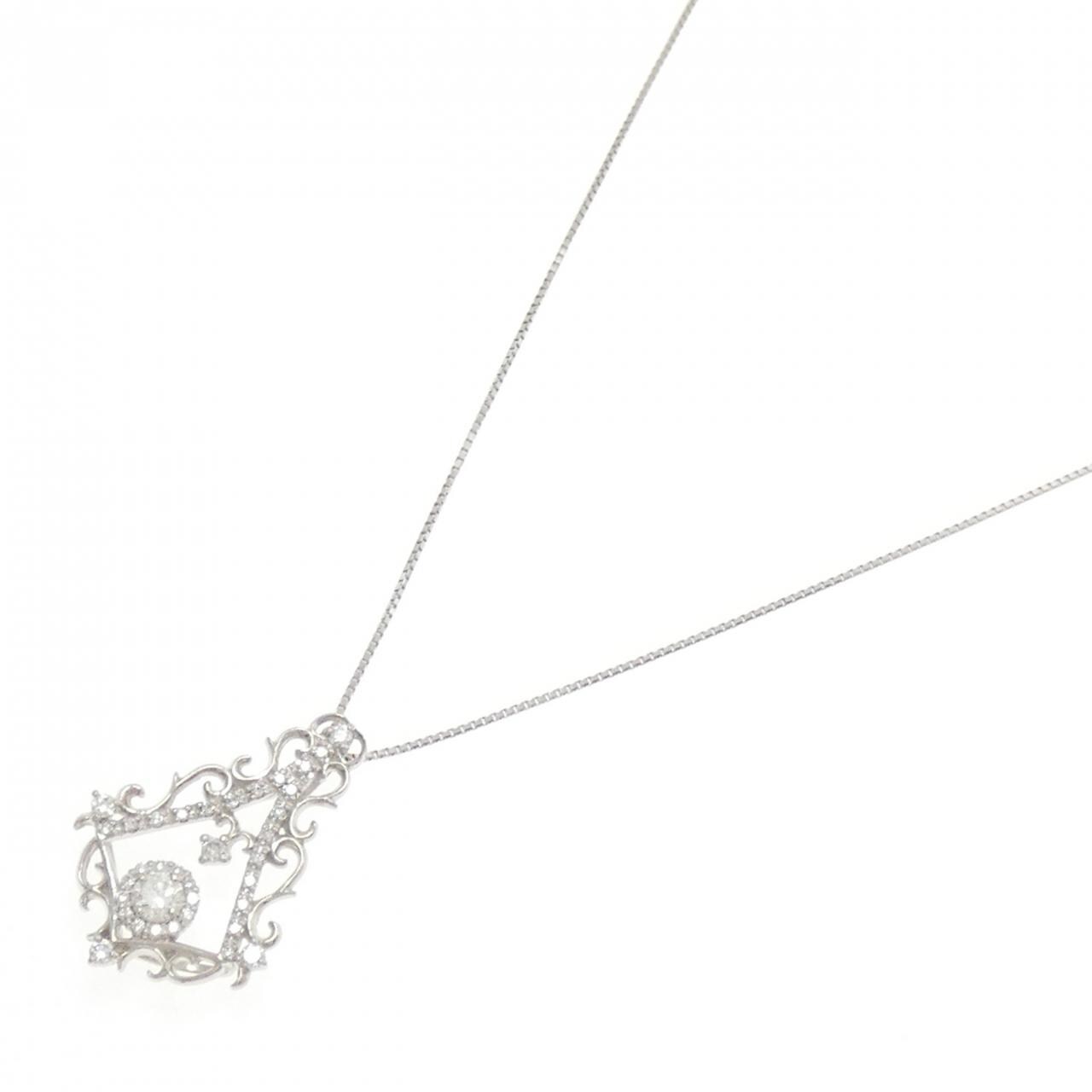 PT900/PT850 ダイヤモンド ネックレス 0.206CT G SI1 Good