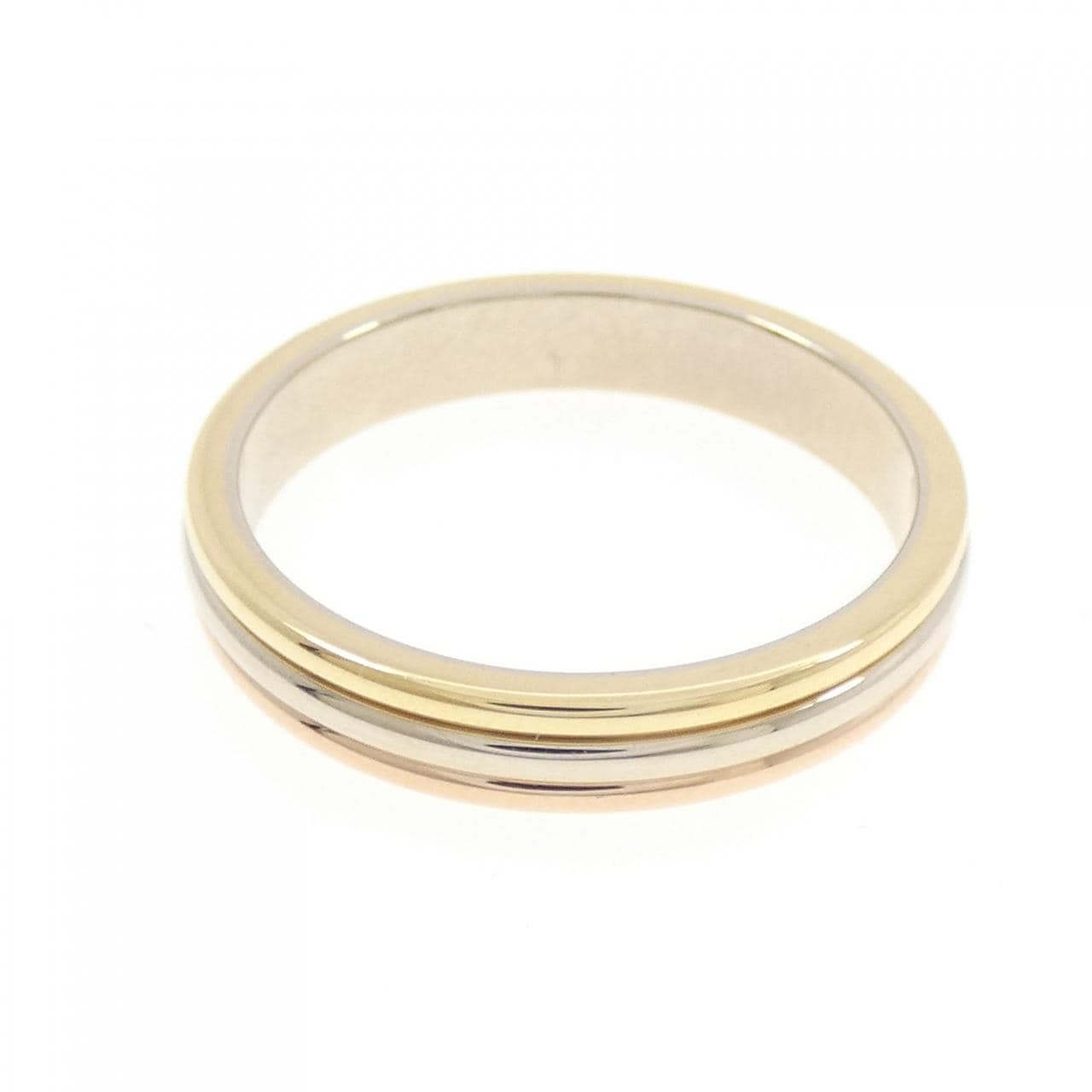 カルティエ スリーゴールドウェディング リング