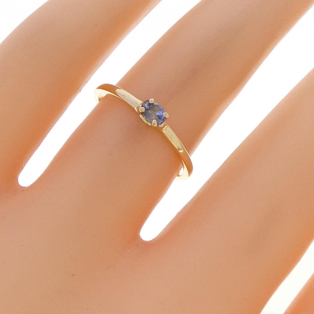 750YG サファイヤ リング 0.137CT