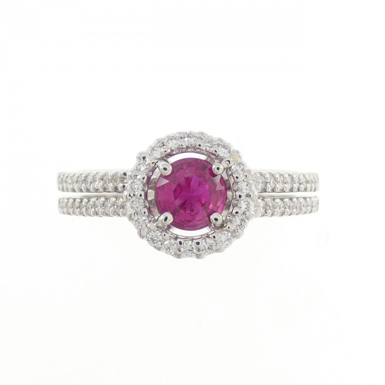 PT900 ルビー リング 0.40CT