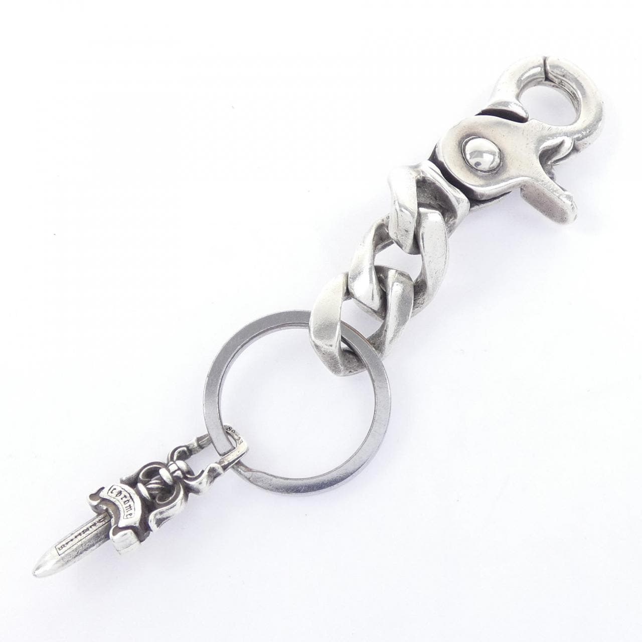 クロムハーツ CHROME HEARTS CLIP CHAIN CLSSC SHT 2L 2357 304 4600 9100 KEY HOLDER