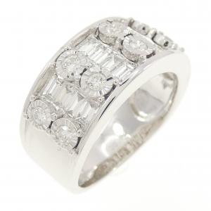 K18WG ダイヤモンド リング 0.90CT