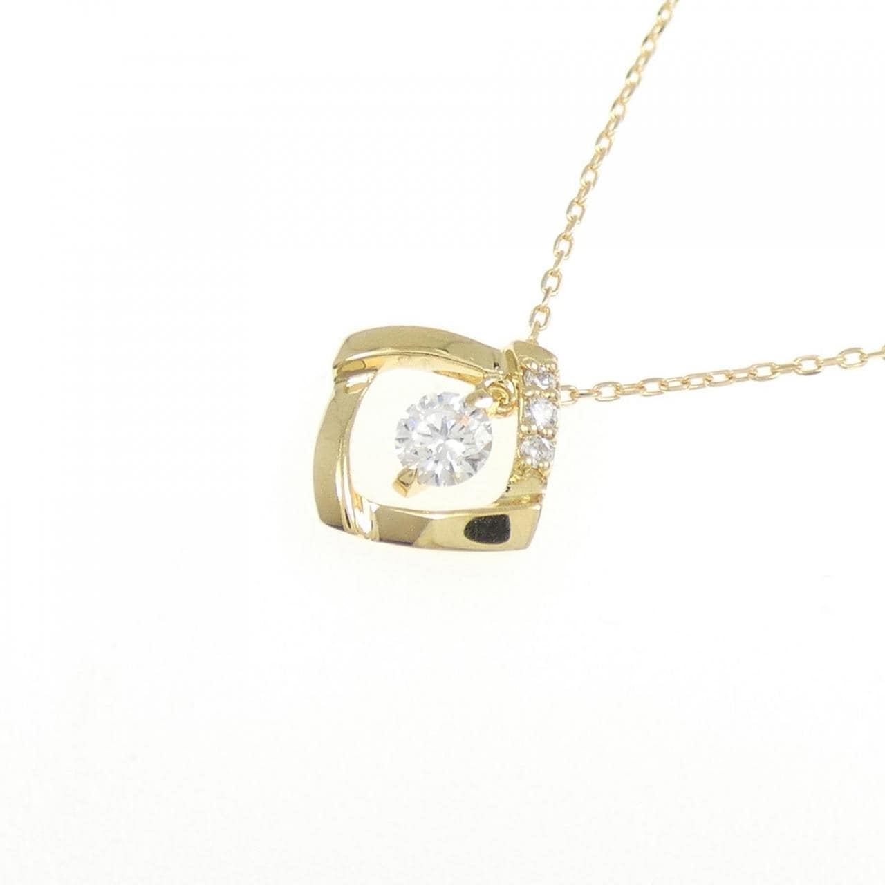 K18YG ダイヤモンド ネックレス 0.13CT