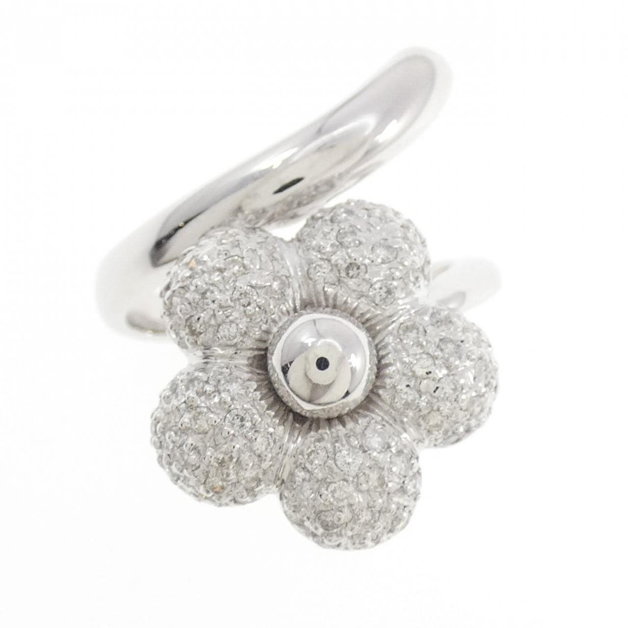 750WG Diamond Flower Ring