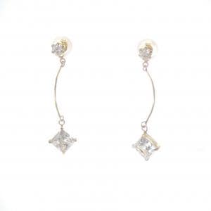 K18YG キュービック ピアス