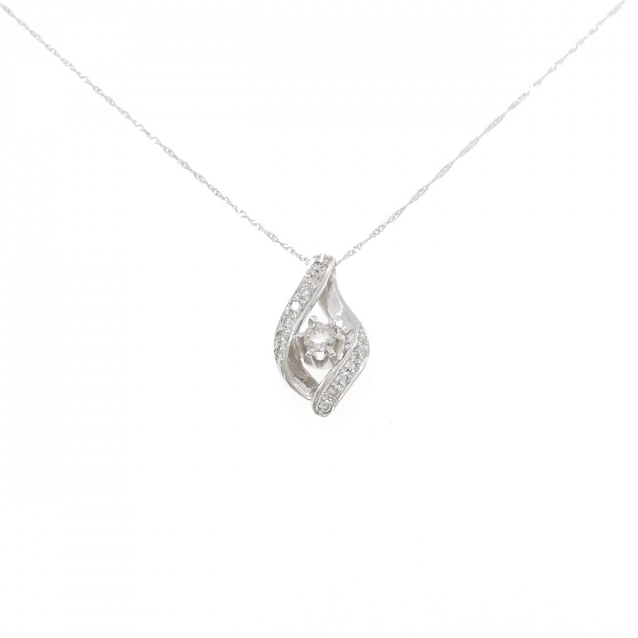 PT900/PT850 ダイヤモンド ネックレス 0.30CT