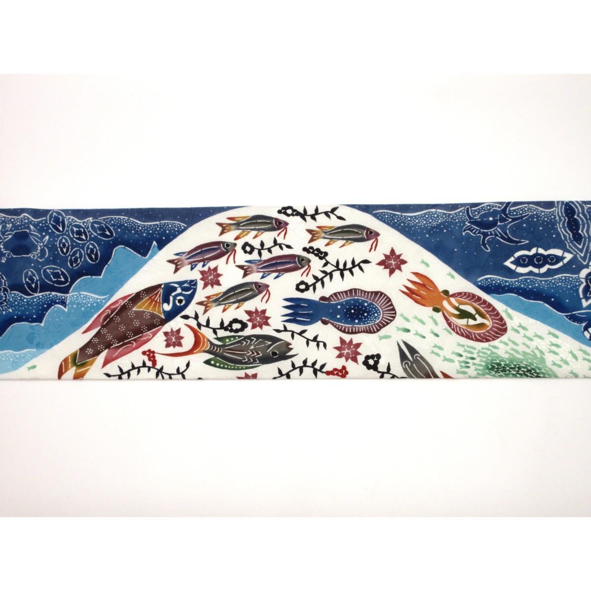 【新品】名古屋帯　城間栄市　本場琉球紅型