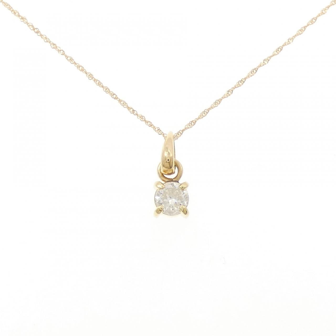 K18YG ダイヤモンド ネックレス 0.40CT