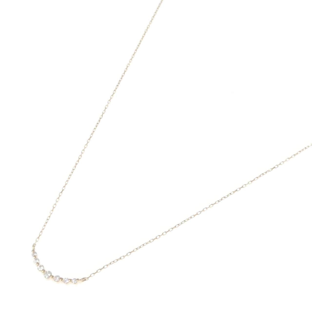 K18PG ダイヤモンド ネックレス 0.09CT