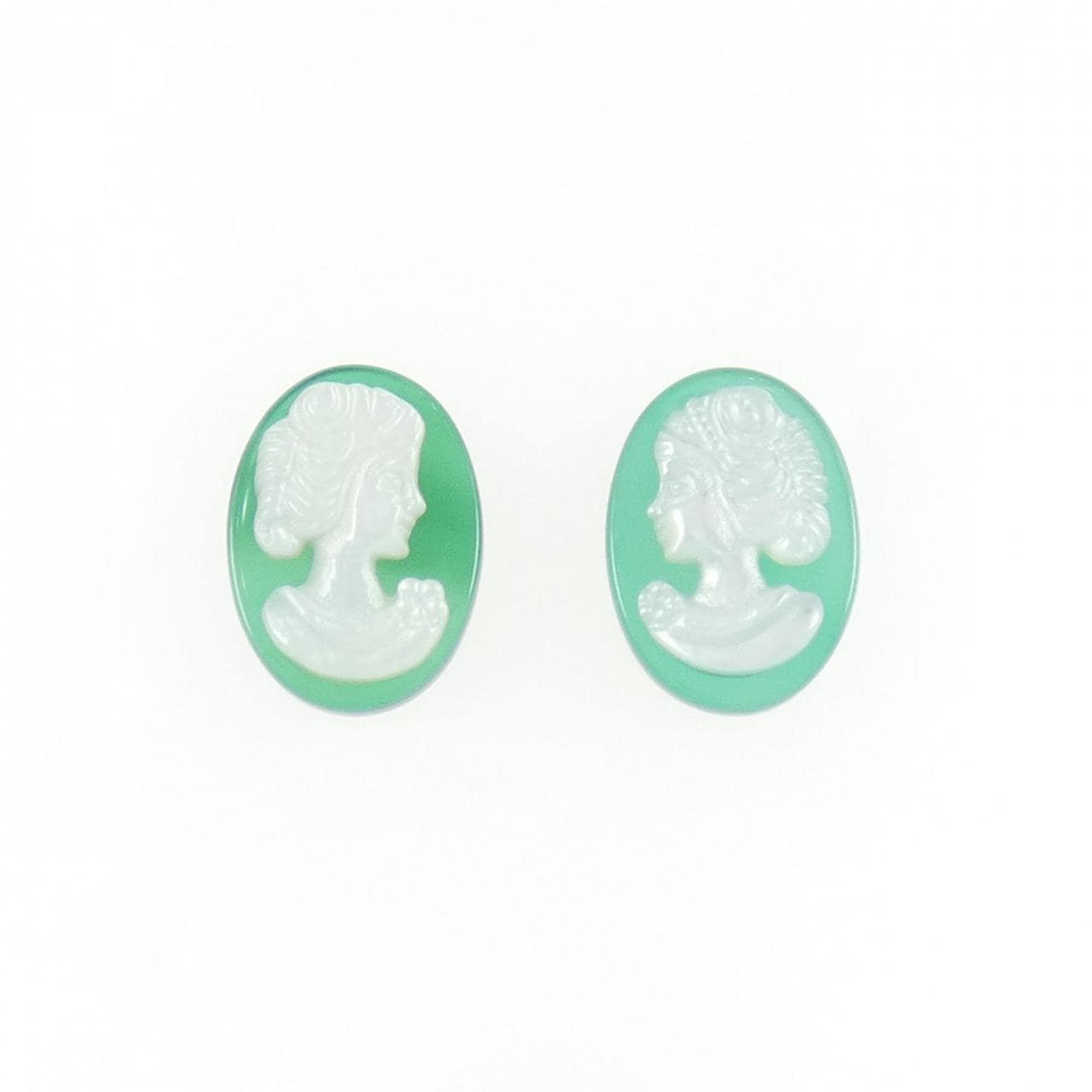 K18YG シェルカメオ ピアス