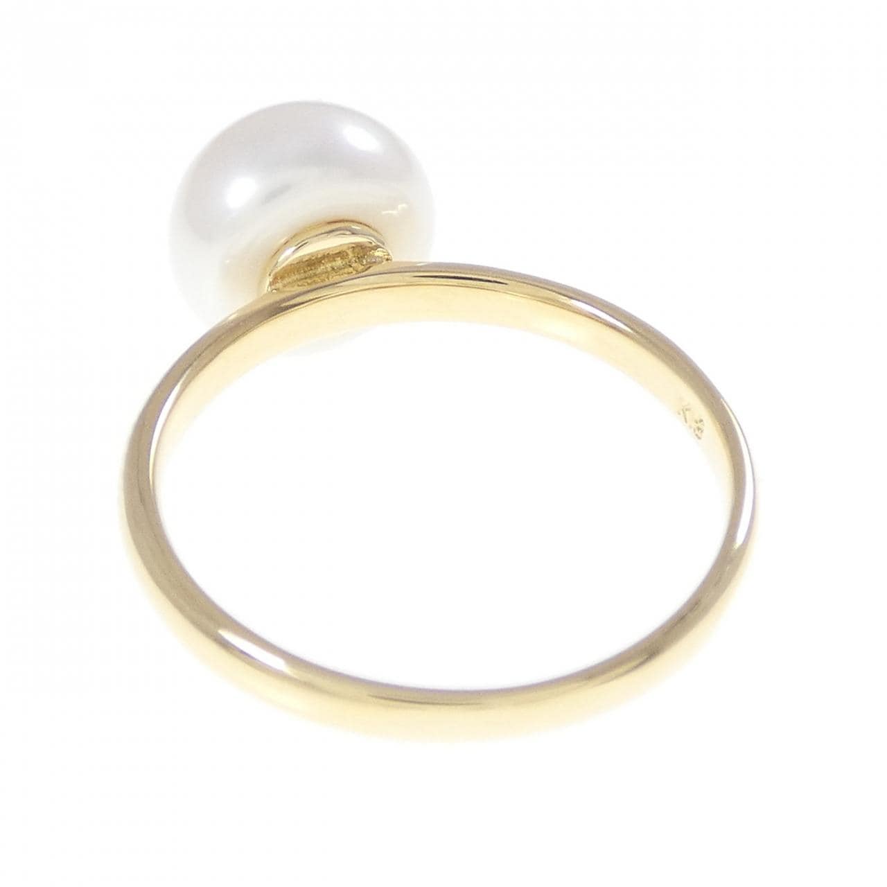K18YG freshwater pearl ring