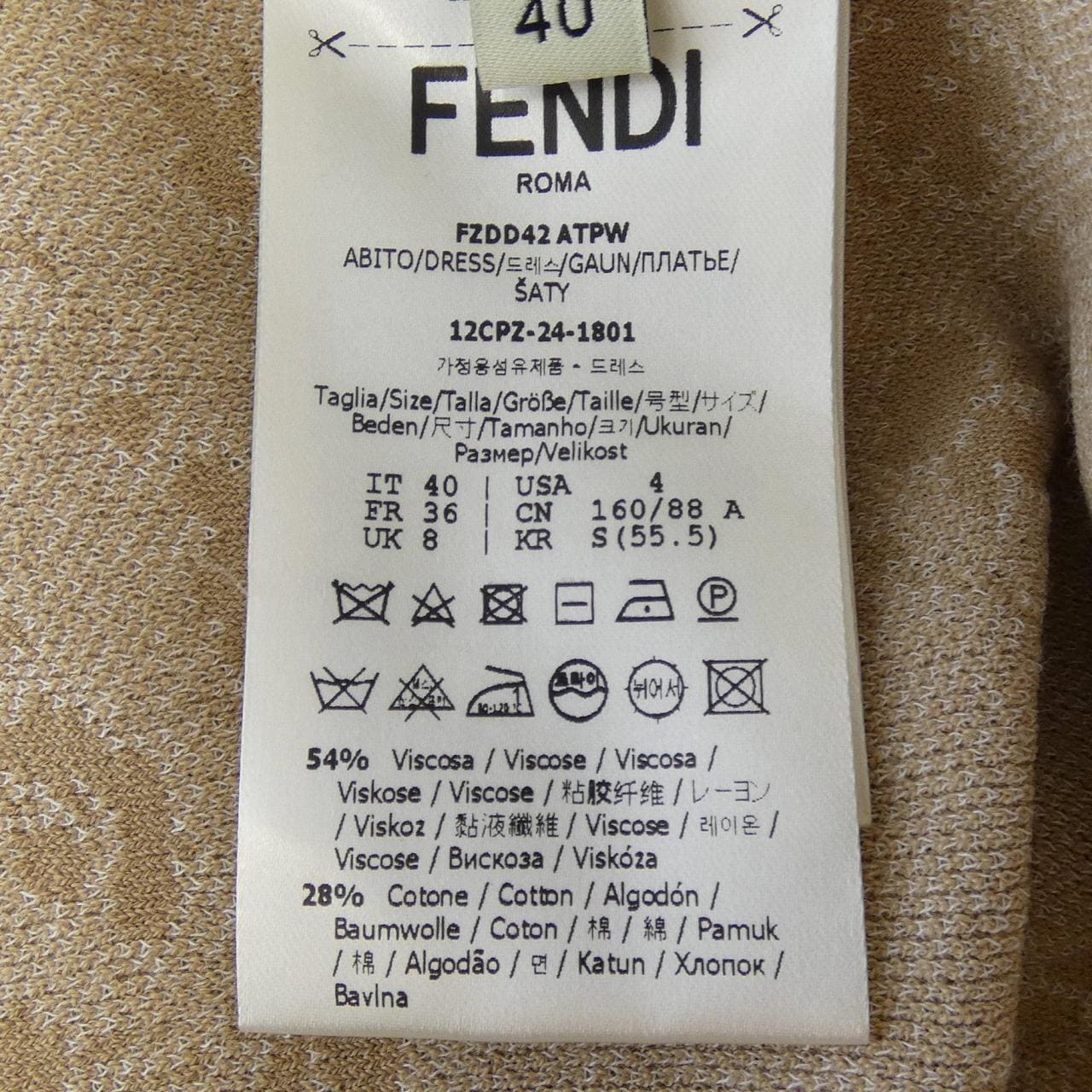 フェンディ FENDI FZDD42 ATPW ワンピース