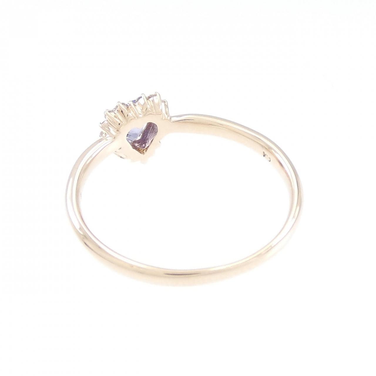 K10PG heart Tanzanite ring