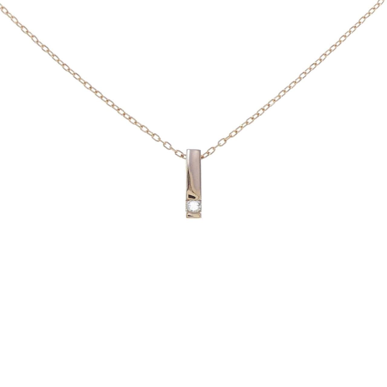 K18PG ダイヤモンド ネックレス 0.03CT